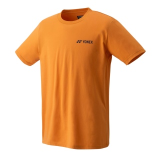 Yonex Sport-Freizeit Tshirt Crew Neck (Baumwolle) 2023 senfgelb Herren